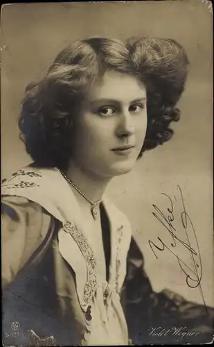 Ak Sängerin Violet Wegner, Portrait