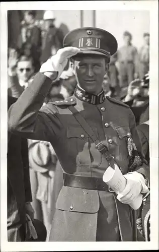 Ak König Leopold III. von Belgien, Portrait