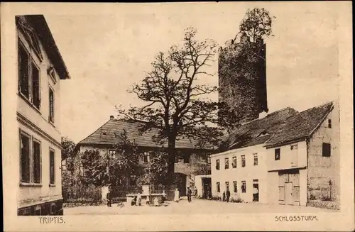 Ak Triptis in Thüringen, Schlossturm