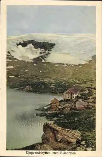 Ak Geiranger Norwegen, Djupvandshytten med Blaabraeen, Gletscher