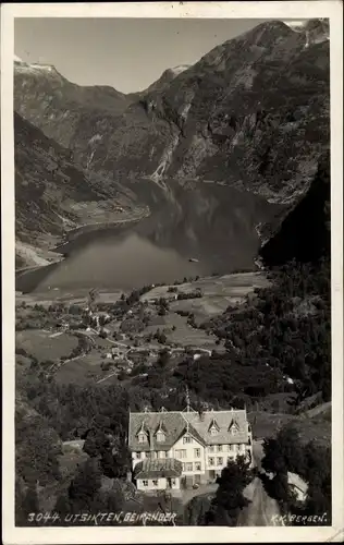 Foto Ak Geiranger Norwegen, Utsikten, Panorama