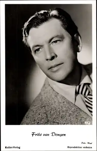 Ak Schauspieler Frits van Dongen, Portrait