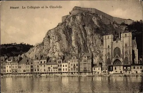 Ak Dinant Wallonien Namur, La Collegiale et la Citadelle