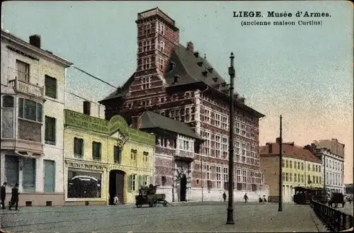 Ak Liège Lüttich Wallonien, Musee d'Armes (ancienne maison Curtius)