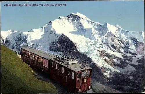 Ak Kanton Bern, Schynige Platte-Bahn mit Jungfrau