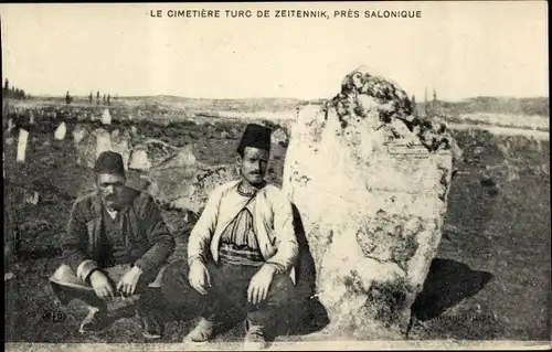 Ak Saloniki Thessaloniki Griechenland, Le Cimetiere Turc de Zeitennik