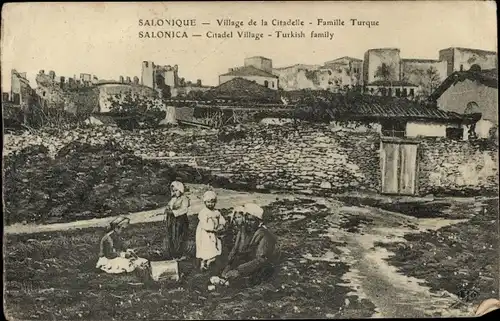 Ak Thessaloniki Saloniki Griechenland, Citadel Village Turkish family