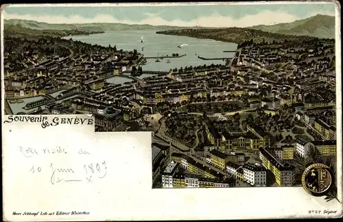 Litho Genève Genf Schweiz, Gesamtansicht