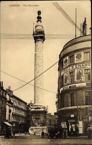 Ak London City England, The Monument