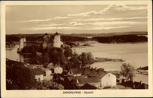 Ak Savonlinna Nyslott Finnland, Panorama
