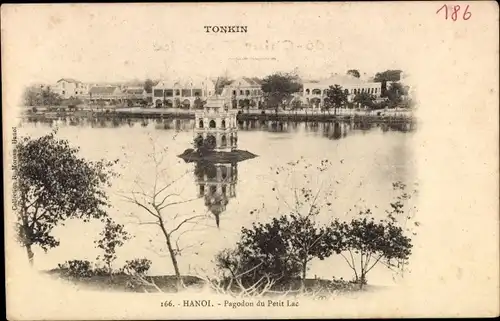 Ak Hanoi Tonkin Vietnam, Pagodon du Petit Lac