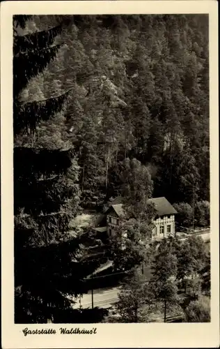 Ak Kirnitzschtal Bad Schandau Sächsische Schweiz,  Gaststätte Waldhäus'l