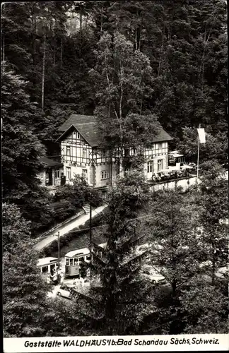 Ak Bad Schandau Sächsische Schweiz, Gaststätte Waldhäusl