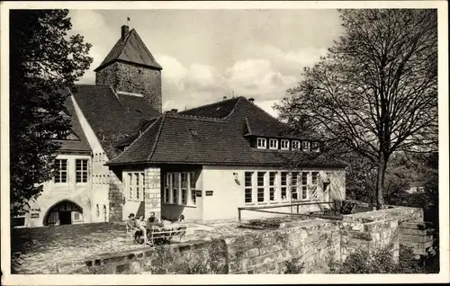 Ak Hohnstein Sächsische Schweiz, Jugendburg, Burgküche