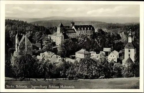 Ak Hohnstein Sächsische Schweiz, Jugendburg, Schloss