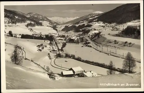 Ak Steinach am Brenner in Tirol, Winterpanorama