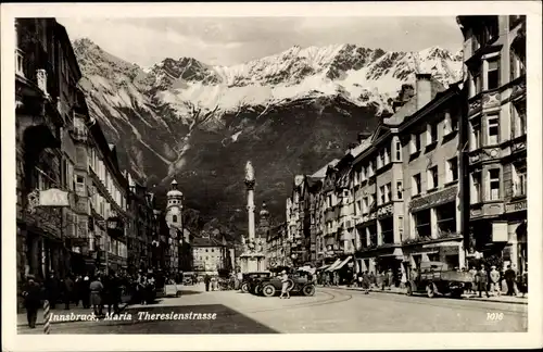 Ak Innsbruck in Tirol, Maria Theresien Straße