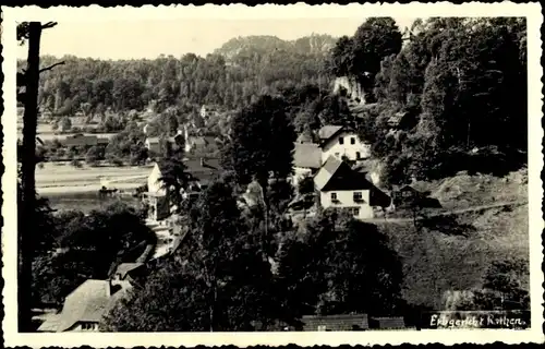 Foto Ak Rathen an der Elbe Sächsische Schweiz, Ortsansicht, Erbgericht