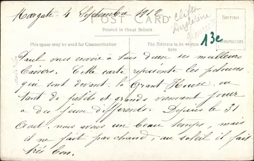 Ak Cliftonville Kent England, The Promenade and Newgate Gap Bridge