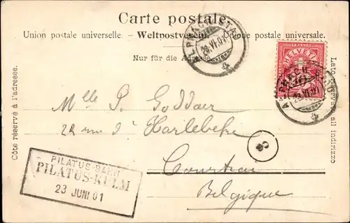 Ak Kanton Luzern Schweiz, Pilatus, Tomlishorn