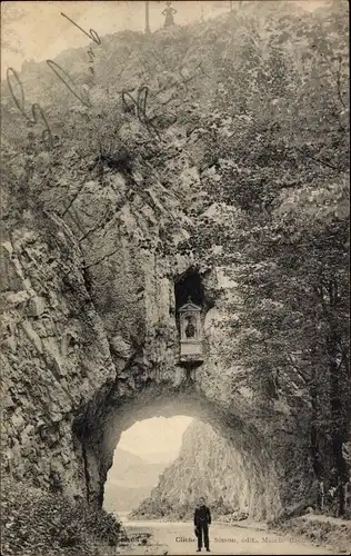 Ak Les Brenets Kanton Neuenburg, Tunnel