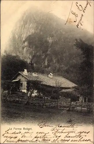 Ak Gorgier Kanton Neuenburg, La Ferme Robert