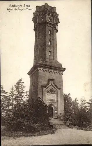 Ak Rochlitz an der Mulde, Rochlitzer Berg, Friedrich August Turm