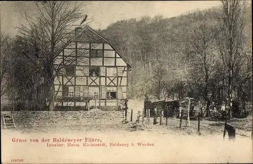 Ak Baldeney Essen im Ruhrgebiet, Baldeneyer Fähre