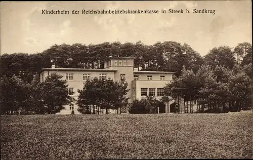 Ak Streek Sandkrug Hatten in Oldenburg, Kinderheim der Reichsbahnbetriebskrankenkasse