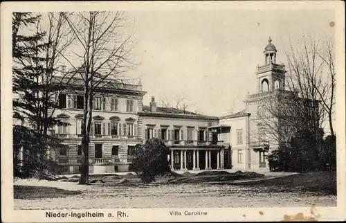 Ak Nieder Ingelheim am Rhein, Villa Caroline