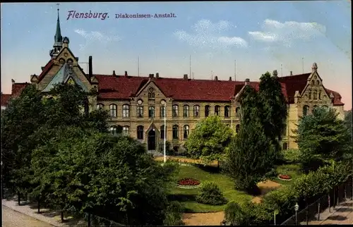 Ak Flensburg in Schleswig Holstein, Blick auf die Diakonissen Anstalt