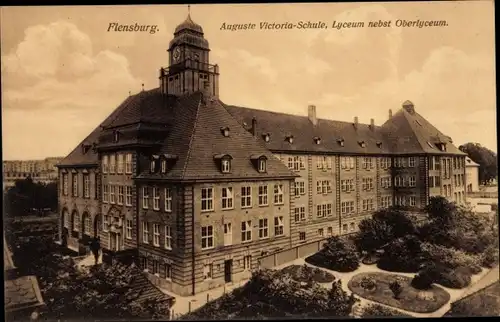 Ak Flensburg in Schleswig Holstein, Auguste Victoria-Schule, Lyzeum nebst Oberlyzeum