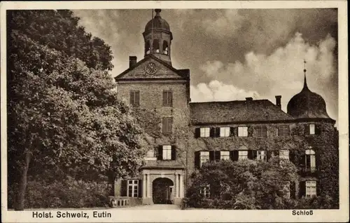 Ak Eutin Ostholstein, Blick auf das Schloss, Außenansicht