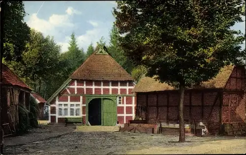 Ak Scheeßel in Niedersachsen, Gehöft