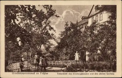 Ak Fritzlar im Schwalm Eder Kreis, Ursulinenpensionat, Lyzeum, Klostergebäude