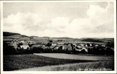 Ak Rhenegge Diemelsee, Ortschaft mit Gasthaus zum Dorfkrug, Ludwig Arnold