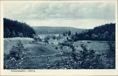 Ak Fohlenplacken Neuhaus im Solling Holzminden Niedersachsen, Panorama