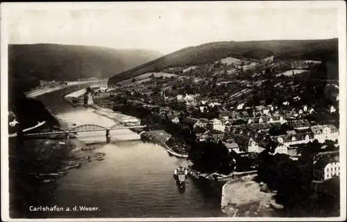 Ak Bad Karlshafen an der Weser, Panorama