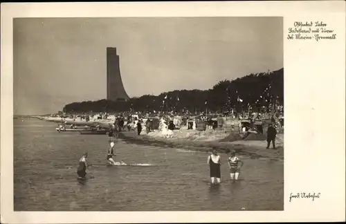 Ak Ostseebad Laboe, Badestrand, Marine Ehrenmal