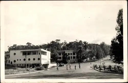 Ak Douala Duala Kamerun, Straßenpartie