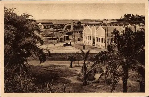 Ak Douala Duala Kamerun, Vue sur le Marché