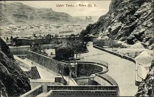 Ak Aden Jemen, Water Tanks, Panorama, Kläranlage