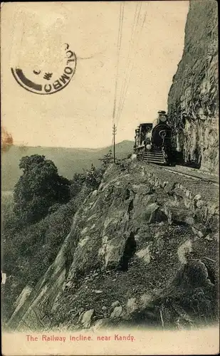 Ak Kandy Sri Lanka Ceylon, The Railway incline
