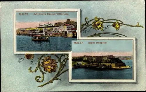 Ak Malta, Admiralty House Vittoriosa, Brighi Hospital