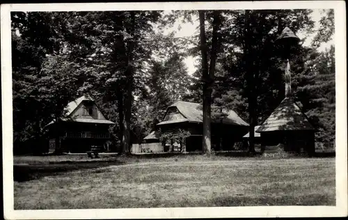 Ak Rožnov pod Radhoštěm Rosenau unter Radhost Region Zlin, Valašské muzeum v přírodě