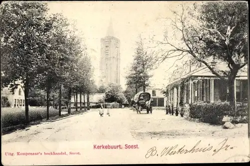 Ak Soest Utrecht Niederlande, Kerkebuurt