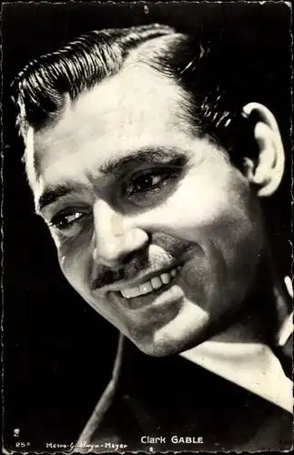 Ak Schauspieler Clark Gable, Portrait, Metro Goldwyn Mayer