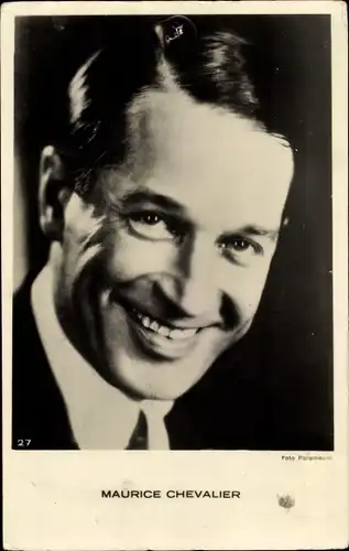 Ak Schauspieler Maurice Chevalier, Portrait, Paramount