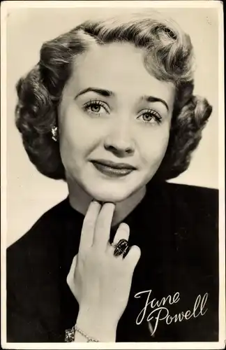 Ak Schauspielerin Jane Powell, Portrait