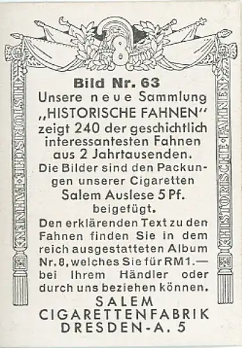 Sammelbild Historische Fahnen Bild 63, Burgundische Standarte um 1477